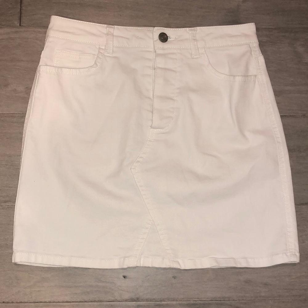 Whit Denim Skirt